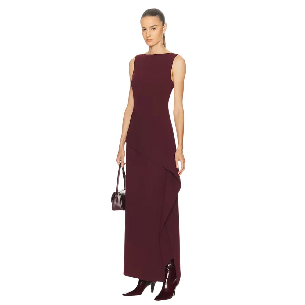 SRG‎ Eloise Heavyweight Crepe Fabric Dress with Side Accent Size Medium NWT